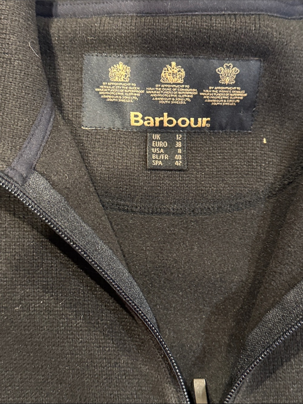 Barbour women’s Black Lightweight Zip-Front Shirt Jacket